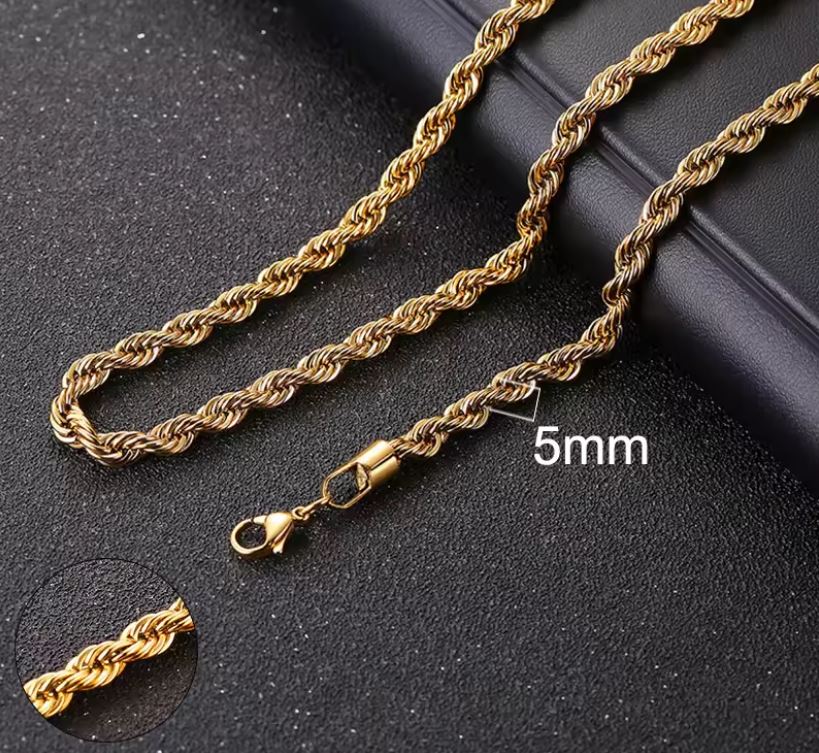 HYVALO | Modernt halsband med rep länkar
