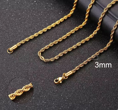 HYVALO | Modernt halsband med rep länkar