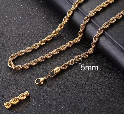 HYVALO | Modernt halsband med rep länkar