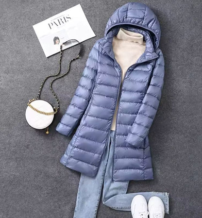 HYVALO | Pufferjacka i trenchstil