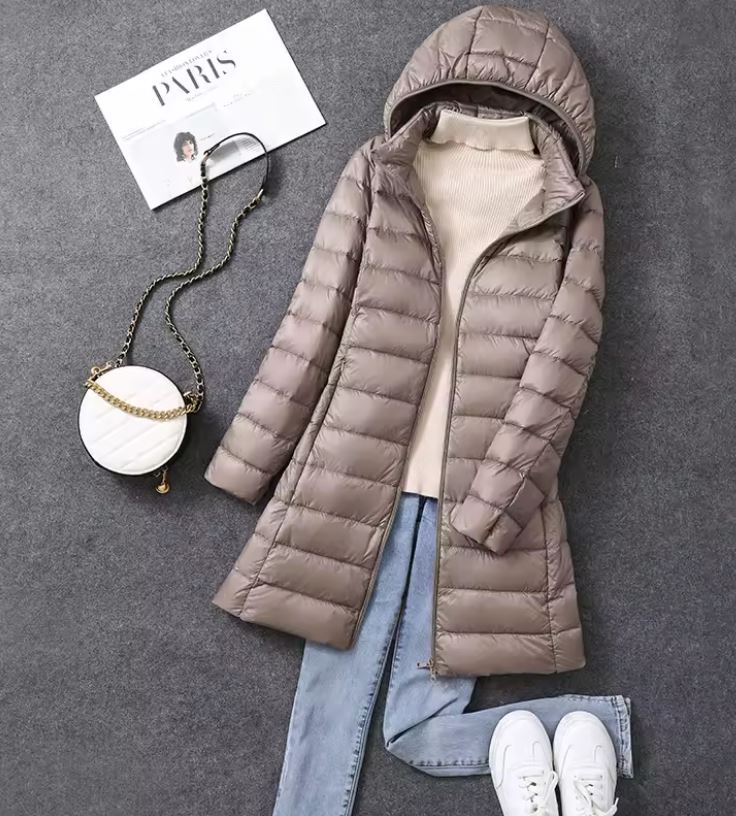 HYVALO | Pufferjacka i trenchstil