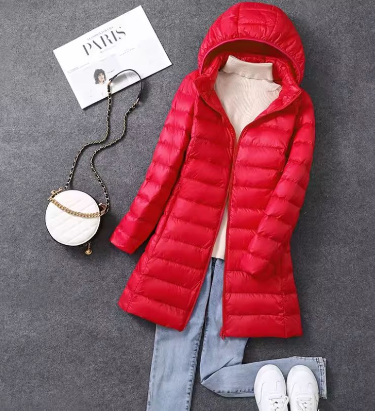 HYVALO | Pufferjacka i trenchstil