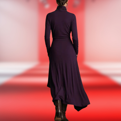 HYVALO | Skulpterad, elegant draperad klänning