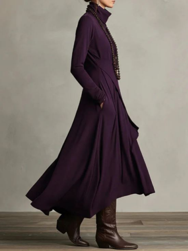 HYVALO | Skulpterad, elegant draperad klänning
