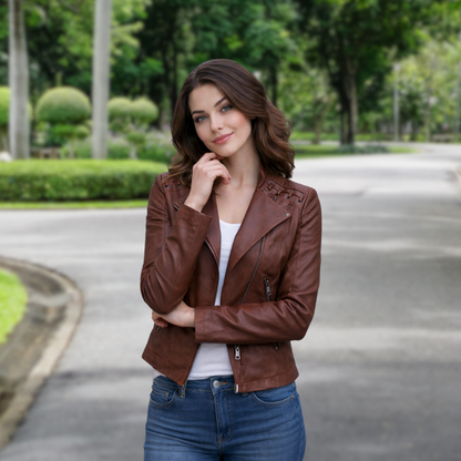 HYVALO | Jacka i motorcykelstil