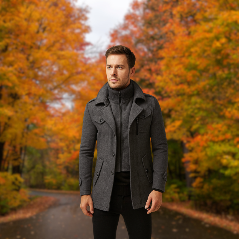 HYVALO | Tvådelad termisk ullkappa