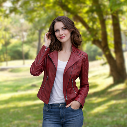 HYVALO | Jacka i motorcykelstil