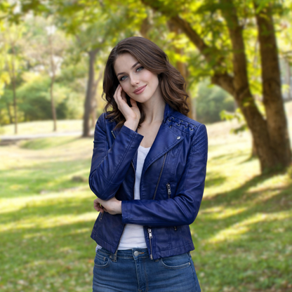 HYVALO | Jacka i motorcykelstil