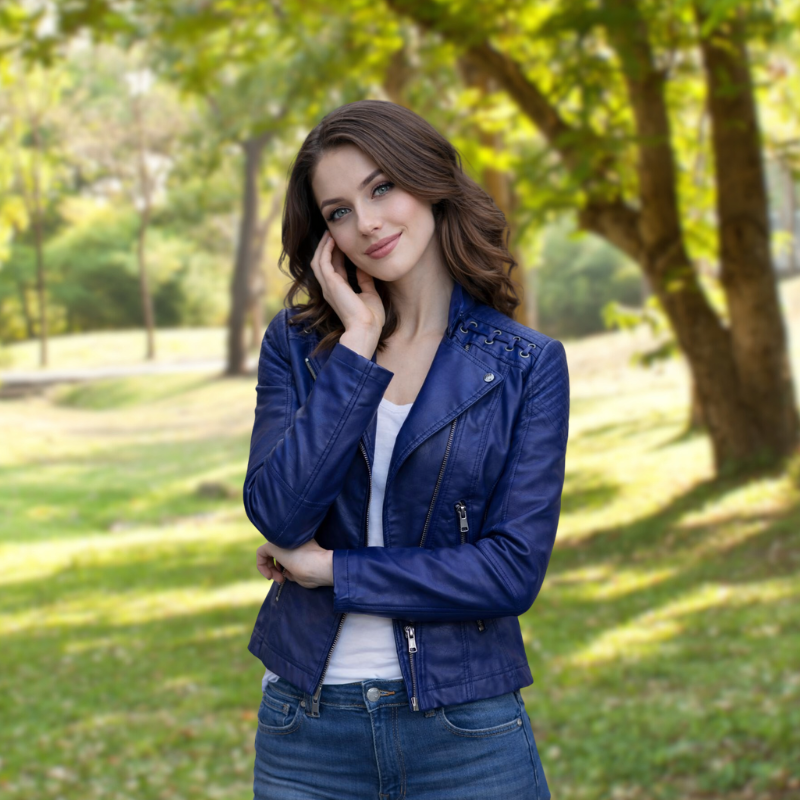 HYVALO | Jacka i motorcykelstil